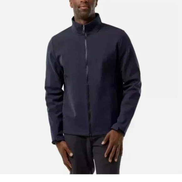 NEW 32 Degree Heat Men's XL Full-Zip Jacket Navy Polyester Windbreaker - Picture 1 of 9